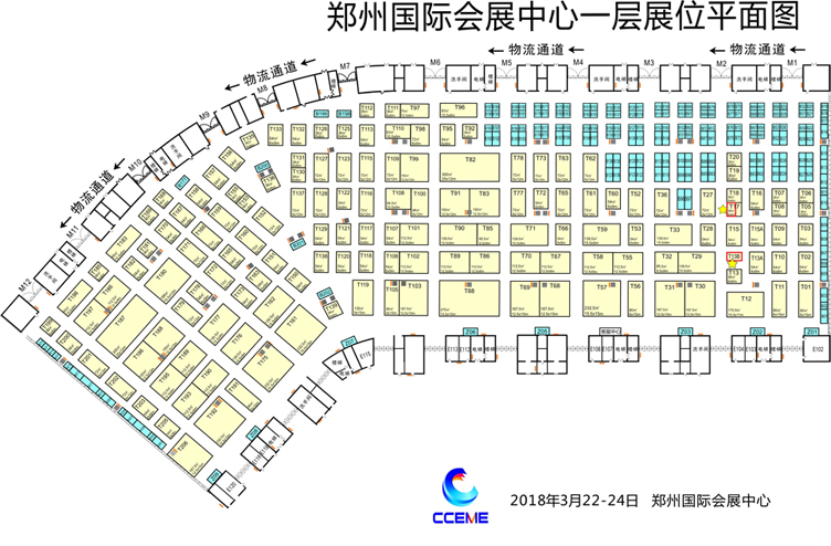 这是展位地址示意图